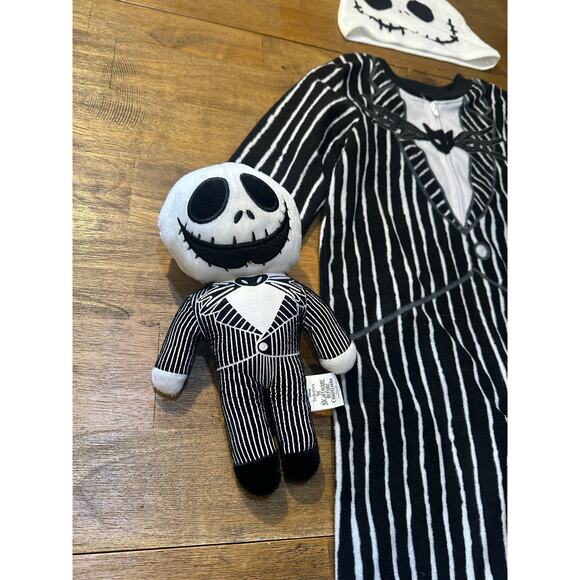 Jack Skellington Pajama Sleeper 2T w/ Jack & Sally Dolls Included Lot Halloween - Picture 3 of 12
